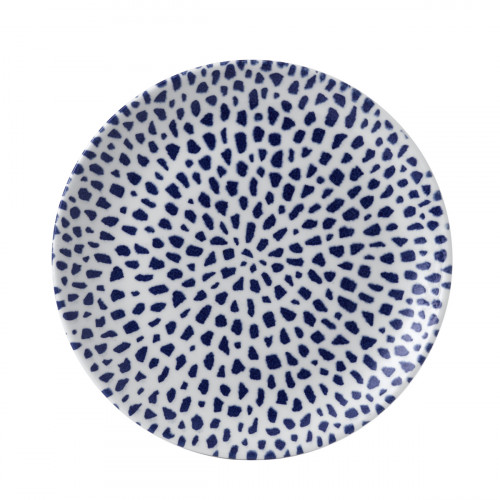 Assiette coupe plate rond bleu porcelaine Ø 26 cm Terrazzo Dudson