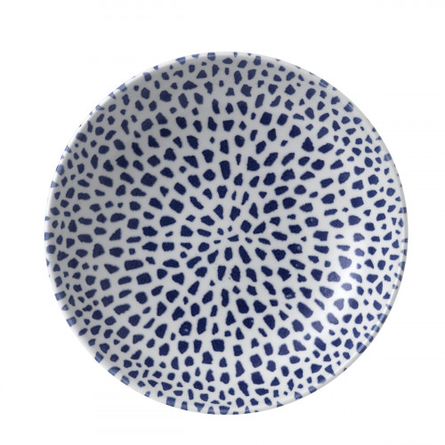 Assiette coupe creuse rond bleu porcelaine Ø 24,8 cm Terrazzo Dudson