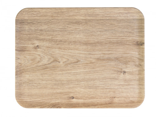 Plateau polyester Chêne clair 46x36 cm Profil 2 Biosourcé Platex