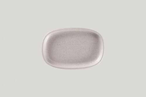 Plat ovale gris porcelaine 22,5 cm Rakstone Ease Rak
