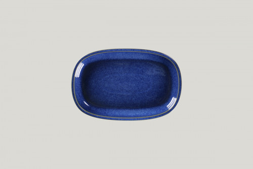 Plat ovale bleu porcelaine 22,5 cm Rakstone Ease Rak