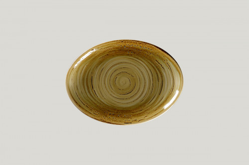 Plat ovale beige porcelaine 26 cm Rakstone Spot Rak