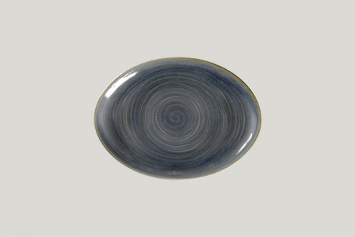 Plat ovale gris porcelaine 26 cm Rakstone Spot Rak