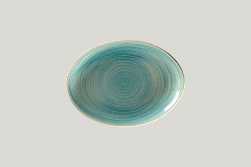 Plat ovale bleu porcelaine 26 cm Rakstone Spot Rak