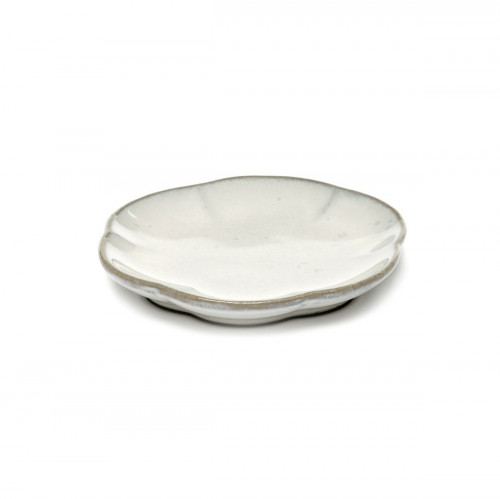 Assiette plate rond blanc grès Ø 8,9 cm Inku Serax