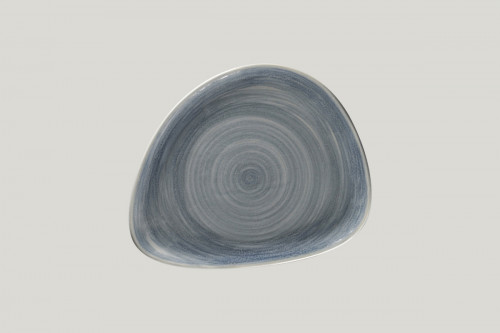 Assiette coupe plate triangulaire gris porcelaine 24x19,5 cm Rakstone Spot Rak