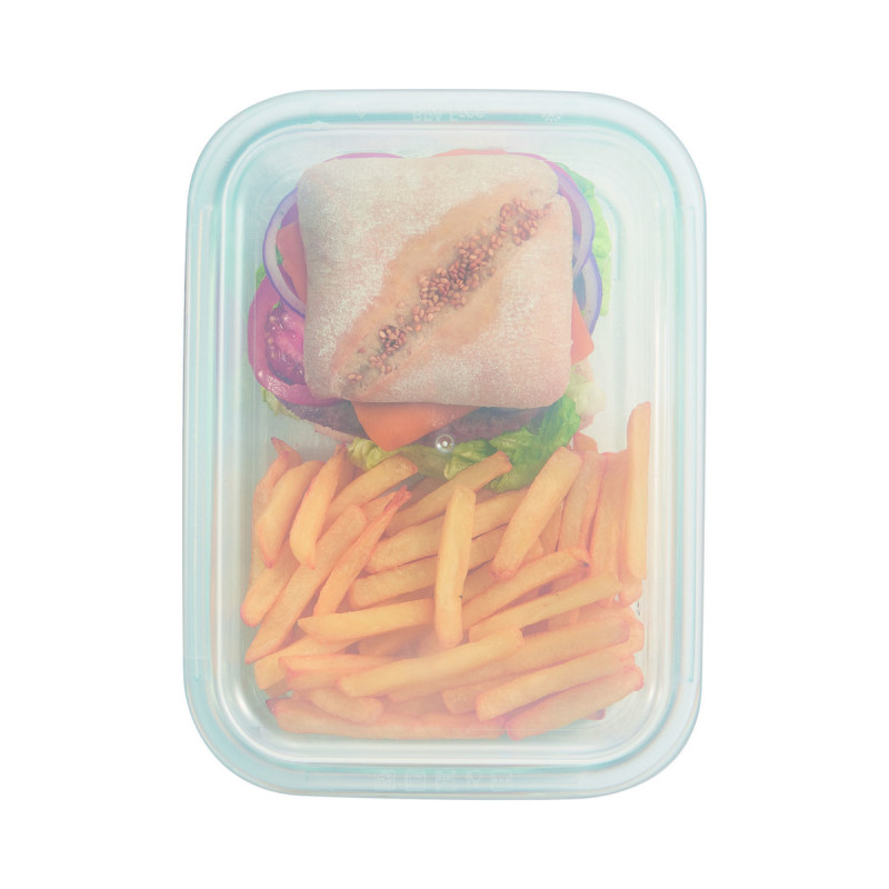 Couvercle p/boite 38cl rectangulaire transparent polypropylène (pp) 14,6 cm Food Box Arcoroc