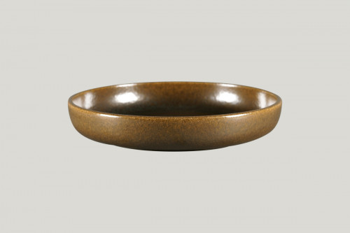 Assiette creuse rond bronze porcelaine Ø 26 cm Rakstone Ease Rak