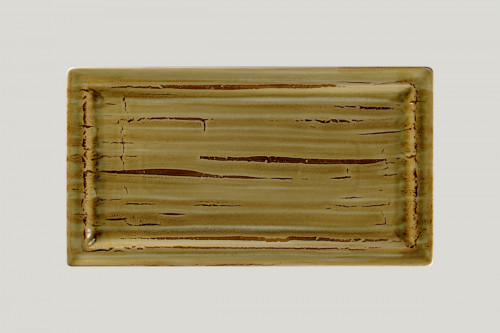 Assiette plate rectangulaire beige porcelaine 38,5x21 cm Rakstone Spot Rak