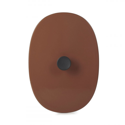Couvercle pour plat ovale rouge porcelaine culinaire 19x13 cm Caractère Revol