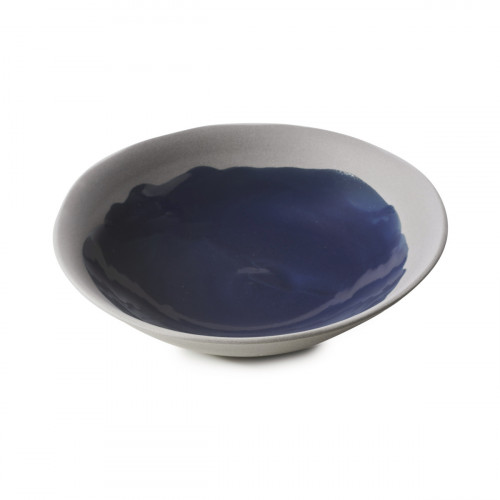 Assiette coupe creuse rond bleu porcelaine Ø 24 cm No.w Revol