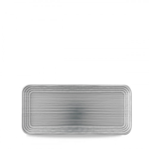 Assiette coupe plate rectangulaire gris porcelaine 35x16 cm Norse Harvest Dudson