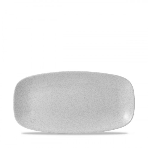 Assiette coupe plate rectangulaire blanc porcelaine 29,8x15,3 cm Evo Origins Dudson