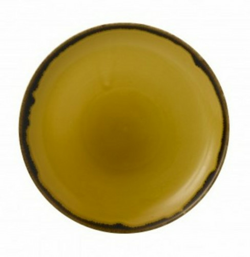 Assiette coupe plate rond jaune porcelaine Ø 16,5 mm Harvest Dudson