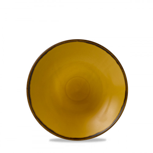 Assiette coupe creuse rond Mustard porcelaine Ø 25,6 cm Harvest Dudson