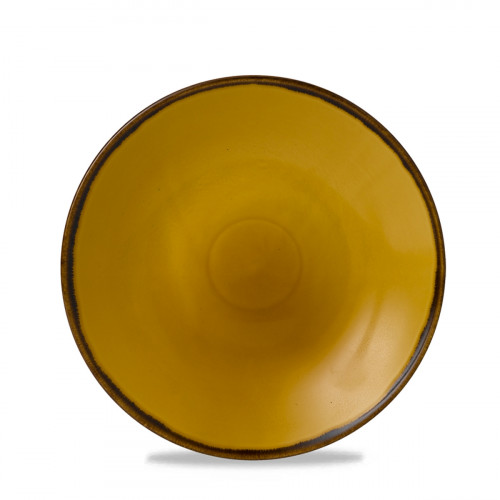 Assiette coupe creuse rond jaune porcelaine Ø 27,8 cm Harvest Dudson