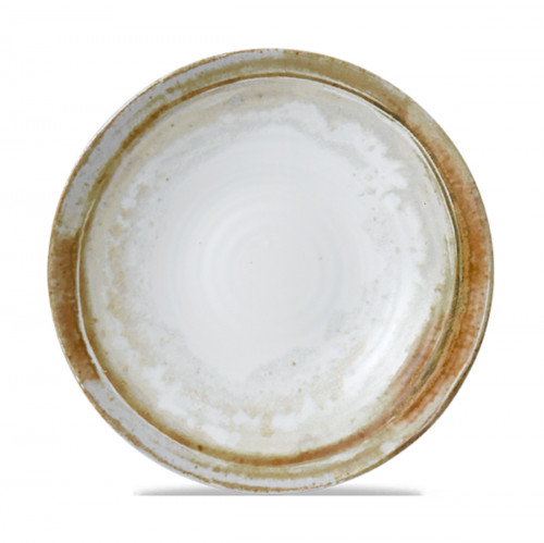 Assiette coupe plate rond beige porcelaine Ø 27 cm Finca Dudson