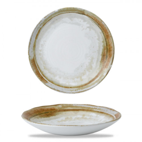 Assiette coupe creuse rond beige porcelaine Ø 24,5 cm Finca Dudson