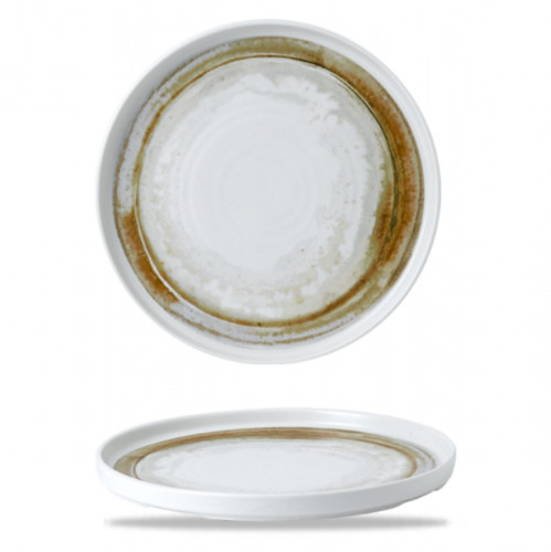 Assiette coupe plate rond beige porcelaine Ø 26 cm Finca Dudson