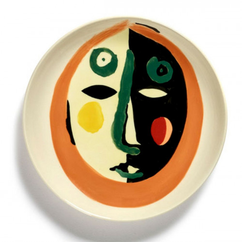 Assiette plate rond Face 1 grès Ø 16 cm Feast By Ottolenghi Serax