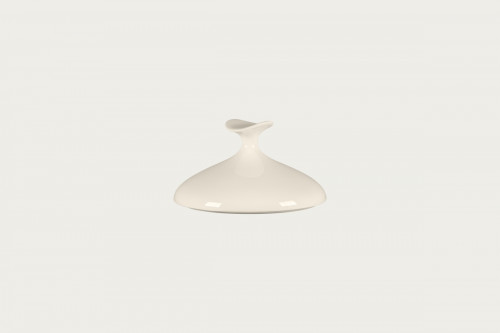 Cloche pour assiette creuse gourmet rond blanc porcelaine bone china Ø 16,4 cm Bravura Rak