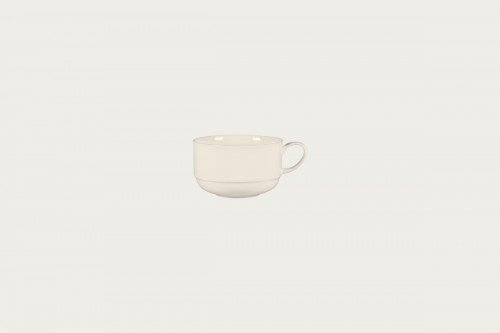 Tasse à déjeuner empilable rond blanc porcelaine bone china 30,6 cl Ø 10 cm Bravura Rak