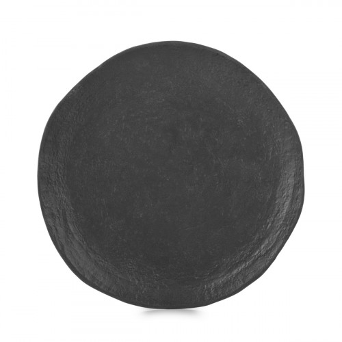 Assiette plate Noir brut porcelaine Ø 15,5 cm Yli Revol