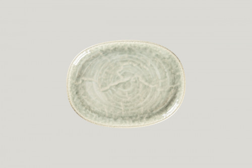 Plat coupe ovale céladon porcelaine 25 cm Krush Rak