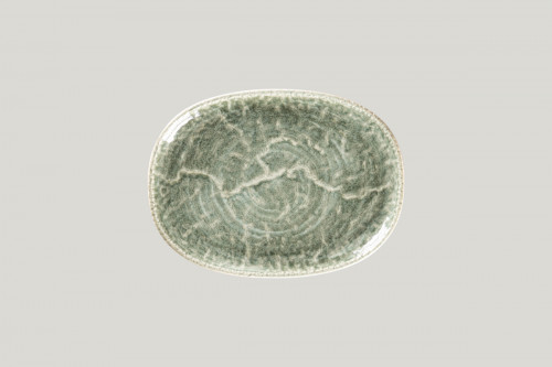 Plat coupe ovale Sage porcelaine 25 cm Krush Rak
