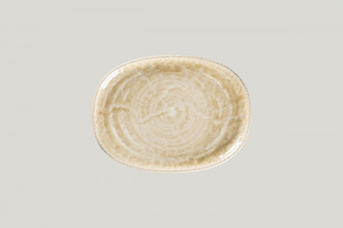 Plat coupe ovale vanilla porcelaine 25 cm Krush Rak