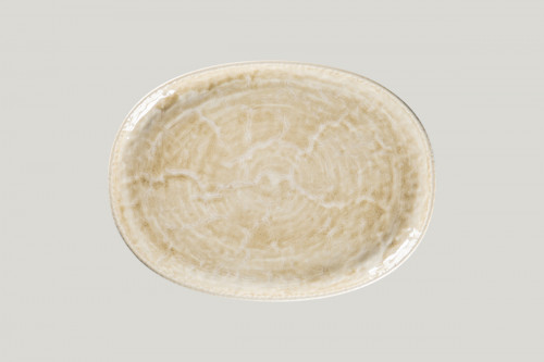 Plat coupe ovale vanilla porcelaine 32 cm Krush Rak