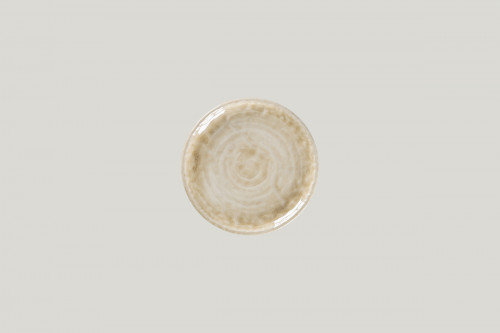 Assiette plate coupe rond vanilla porcelaine Ø 15 cm Krush Rak