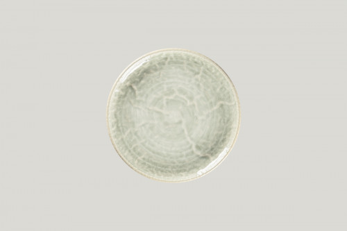 Assiette plate coupe rond céladon porcelaine Ø 21 cm Krush Rak