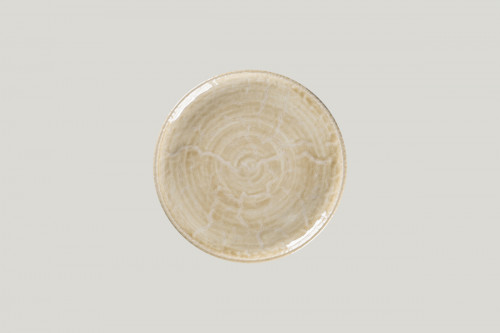 Assiette plate coupe rond vanilla porcelaine Ø 21 cm Krush Rak