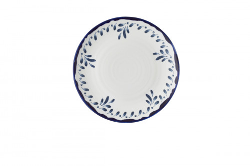 Assiette coupe plate rond Mediterranean Ink porcelaine Ø 27 cm Harvest Mediterranean Dudson