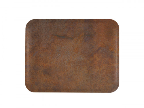 Plateau polyester rouille 46x36 cm Profil 2 Platex