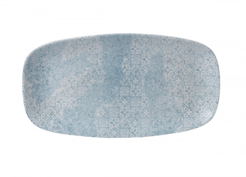 Assiette plate rectangulaire Aquamarine porcelaine 35,5x18,9 cm Vintage Prints Churchill