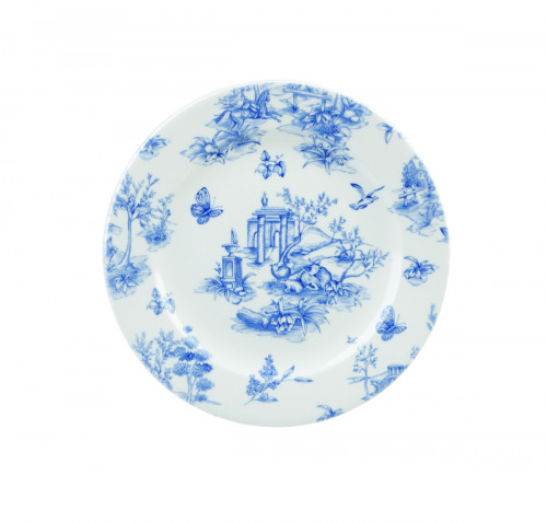 Assiette coupe creuse rond Toile Prague Blue porcelaine Ø 22,5 cm Vintage Prints Churchill