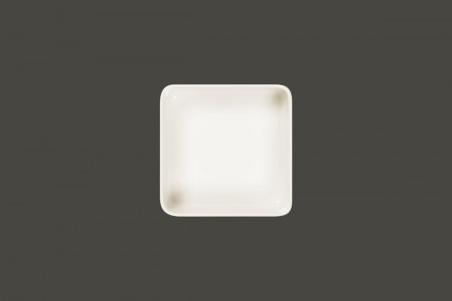 Assiette plate carré blanc porcelaine 16x16 cm Fractal Rak