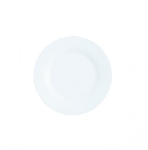 Assiette plate rond blanc verre Ø 20,5 cm Intensity White Arcoroc
