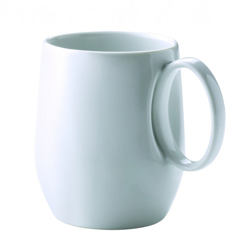 Mug rond blanc porcelaine 40 cl Ø 12 cm Yaka Medard De Noblat