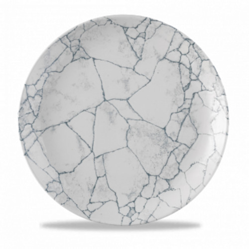 Assiette coupe plate rond pearl grey porcelaine Ø 28,8 cm Kintsugi Churchill