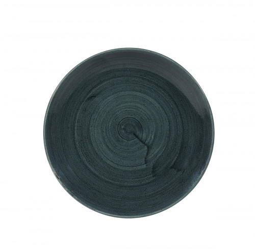 Assiette coupe rond Rustic Teal porcelaine Ø 21,7 cm Stonecast Patina Churchill