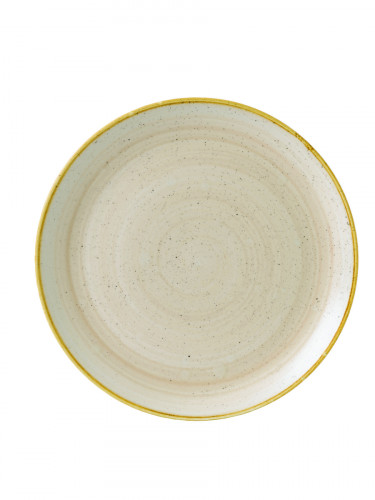 Assiette coupe rond Nutmeg Cream porcelaine Ø 32,4 cm Stonecast Churchill