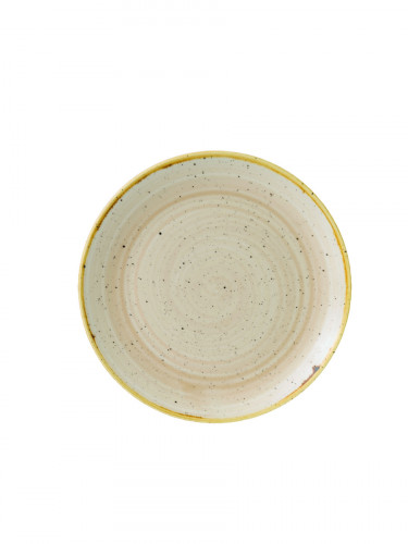 Assiette coupe rond Nutmeg Cream porcelaine Ø 21,7 cm Stonecast Churchill