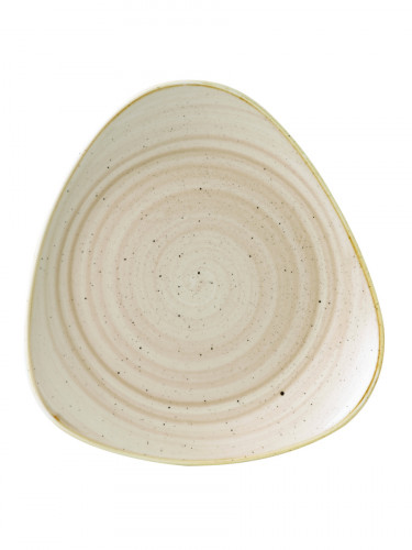 Assiette plate triangulaire Nutmeg Cream porcelaine 31,1 cm Stonecast Churchill