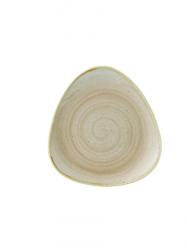 Assiette plate triangulaire Nutmeg Cream porcelaine 19,2 cm Stonecast Churchill