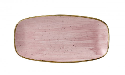 Assiette plate rectangulaire Petal Pink porcelaine 29,8x15,3 cm Stonecast Churchill