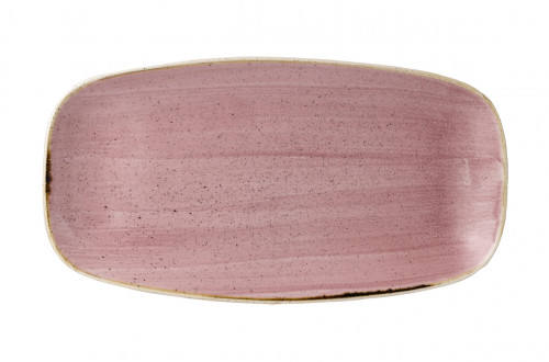 Assiette plate rectangulaire Petal Pink porcelaine 35,5x18,9 cm Stonecast Churchill