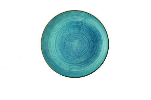 Assiette coupe rond Raw Teal porcelaine Ø 28,8 cm Stonecast Raw Churchill